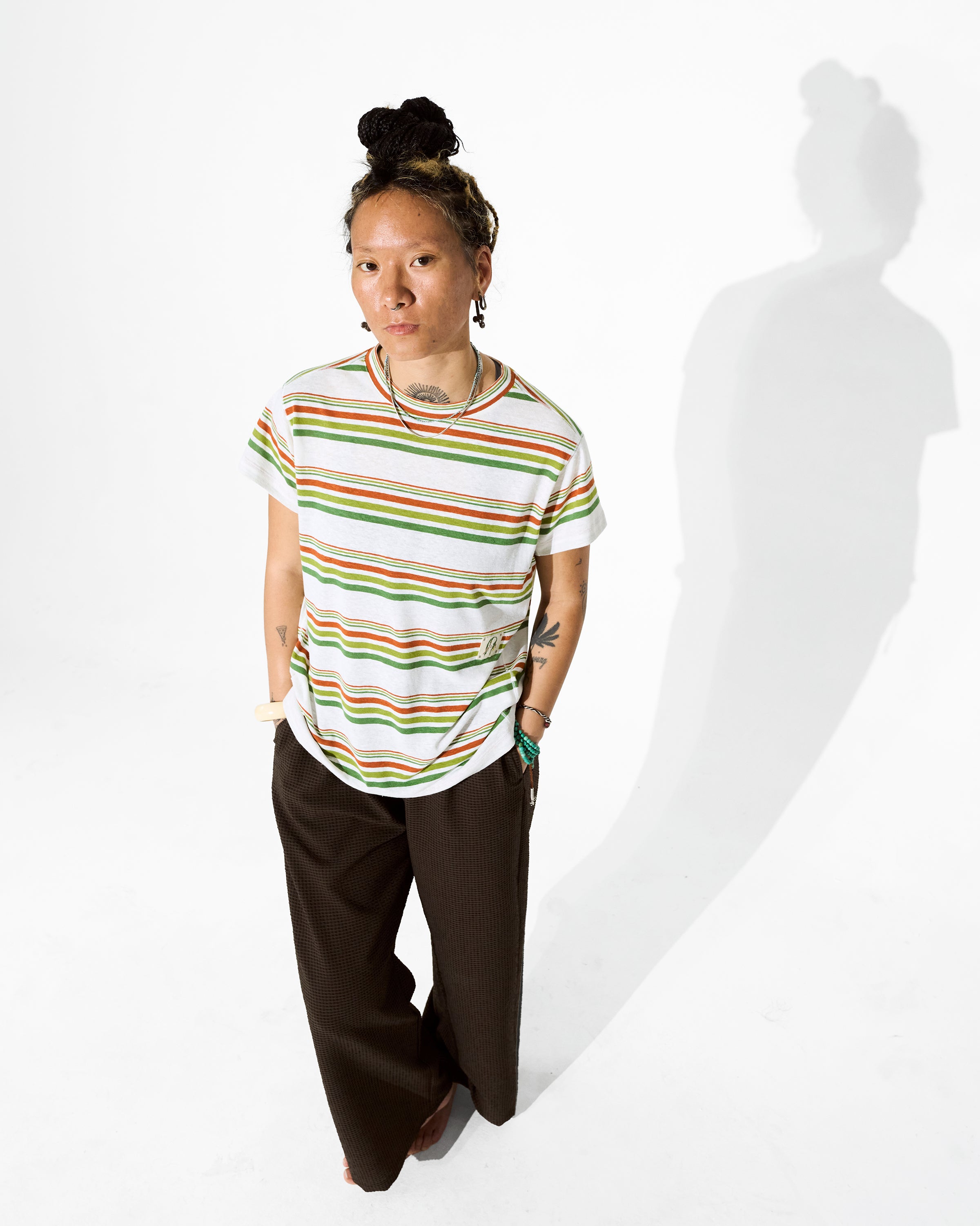 LIVITY in Comfort-DryaHEMP™ Recovery Stripe Tee