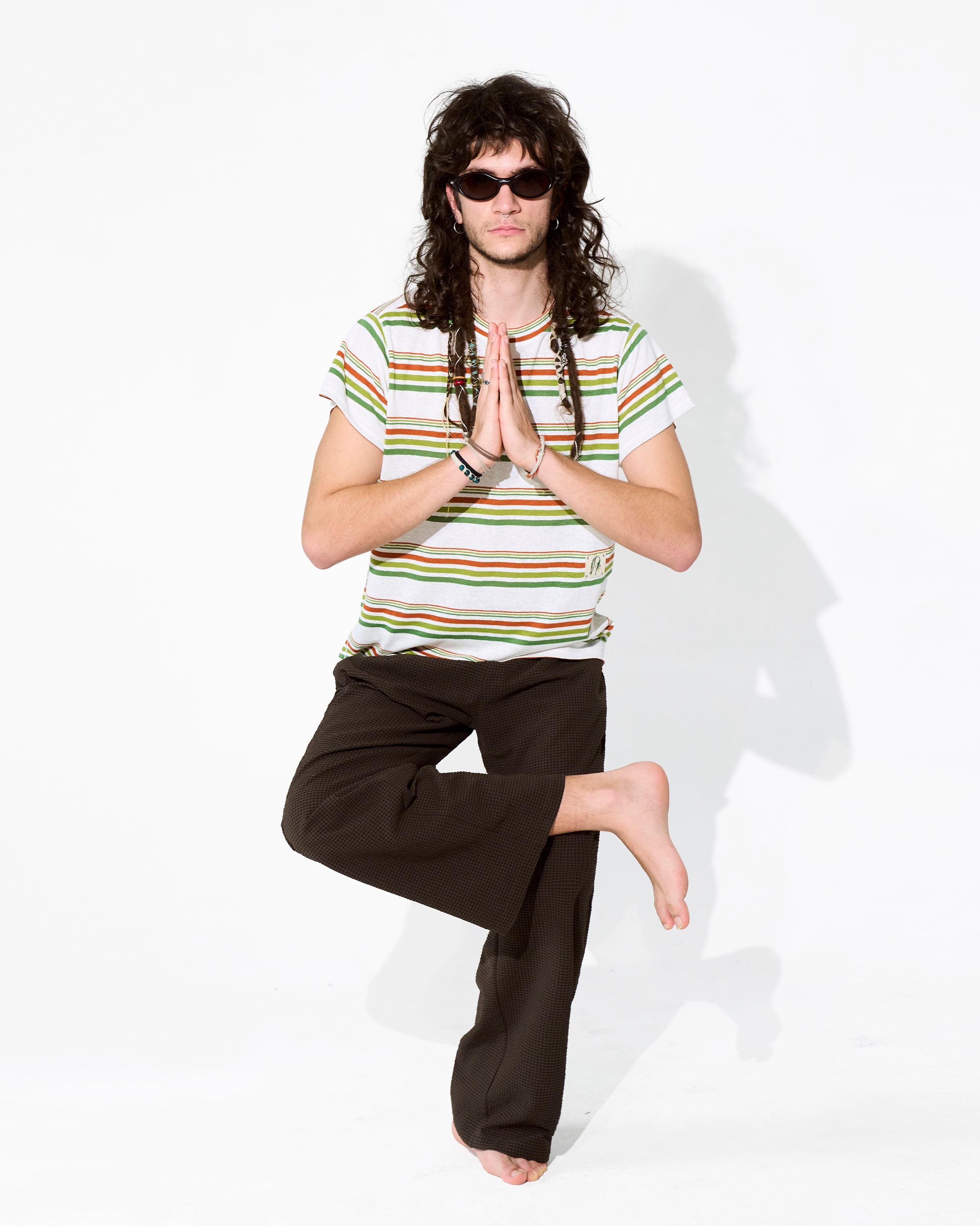 LIVITY in Comfort-DryaHEMP™ Recovery Stripe Tee