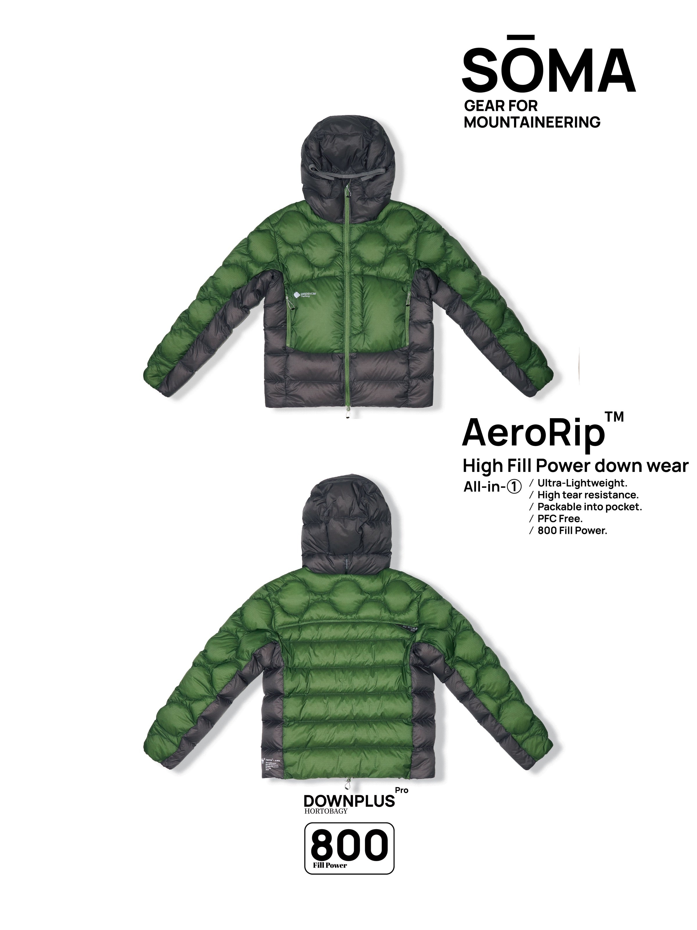 SOMA-Hooded Down Jacket