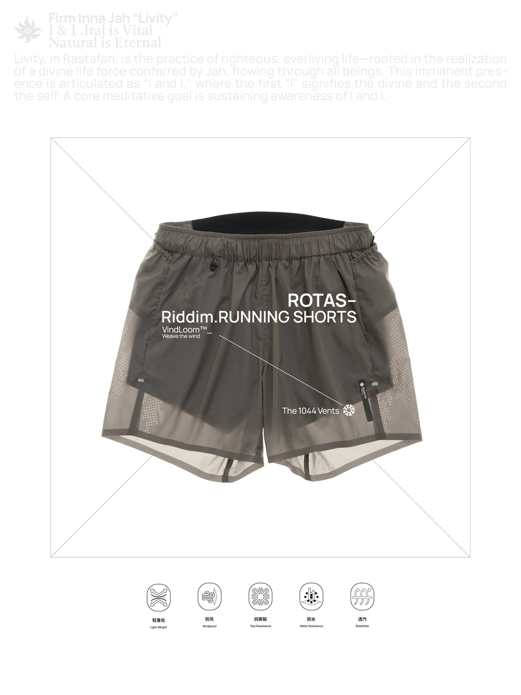 ROTAS-Riddim Running Shorts