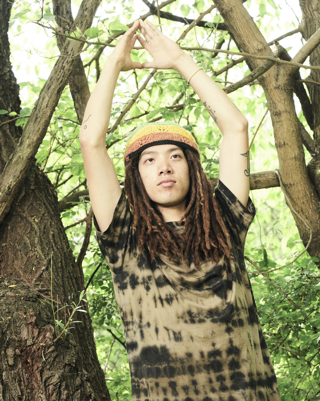 WAVY CAP-Merino Tee