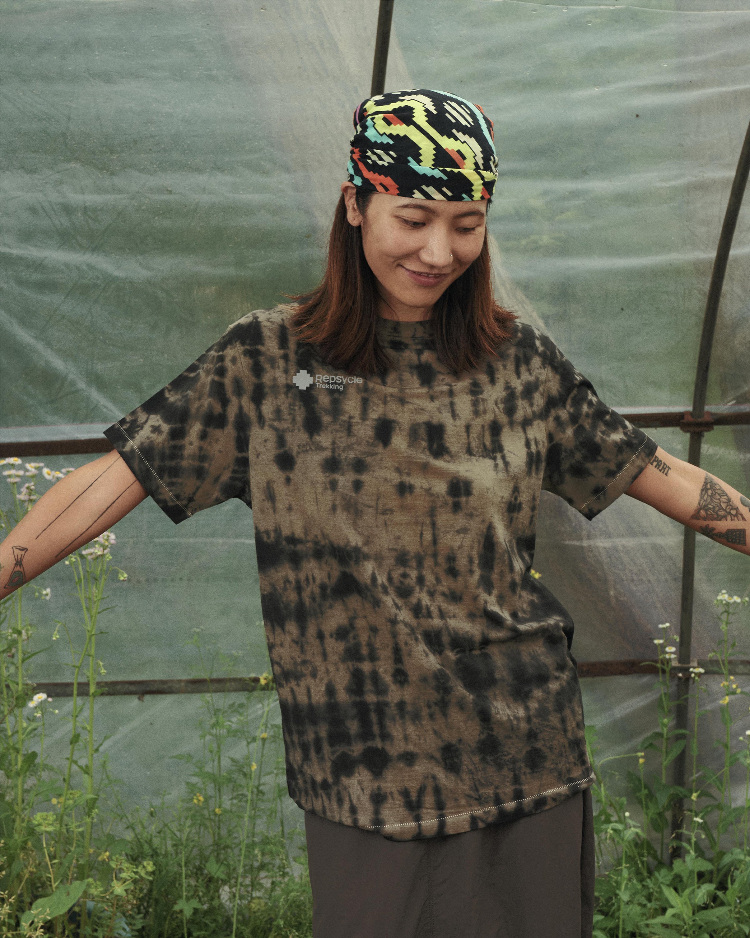 WAVY CAP-Merino Tee